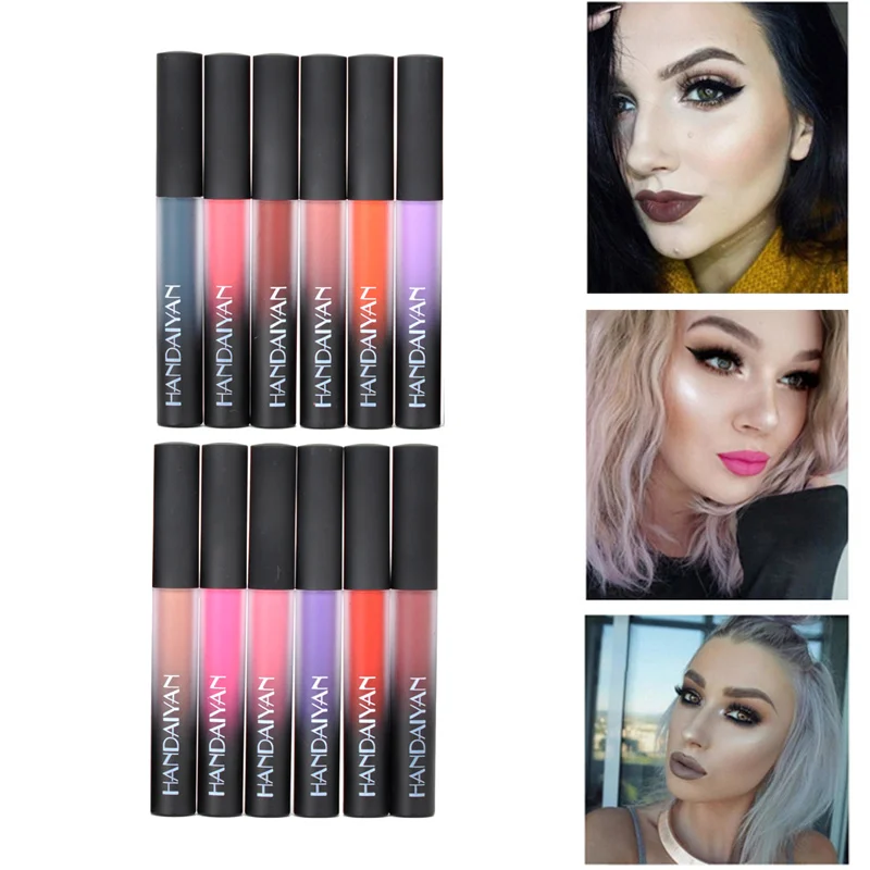 HANDAIYAN Matte Lipstick 12 Colors Lip Pen Velvet Lipstick Cosmetics Waterproof long lasting Lipstick Makeup
HANDAIYAN Matte Lipstick 12 Colors Lip Pen Velvet Lipstick Cosmetics Waterproof long lasting Lipstick Makeup