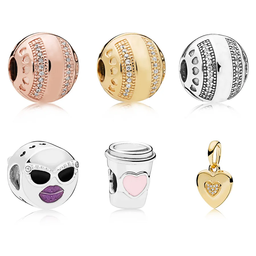 Women 925 Silver Beads Charms 3 Color Rose Gold Gold Color Glass Glasses Bead Pendant For Women Diy Pandora Charms Bracelets
Women 925 Silver Beads Charms 3 Color Rose Gold Gold Color Glass Glasses Bead Pendant For Women Diy Pandora Charms Bracelets