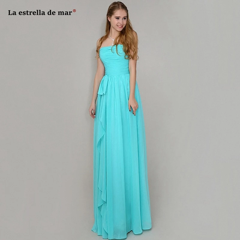Wedding party dress new chiffon Strapless halter A Line turquoise bridesmaid dress long robe demoiselle d'honneur cheap vestido
Wedding party dress new chiffon Strapless halter A Line turquoise bridesmaid dress long robe demoiselle d'honneur cheap vestido