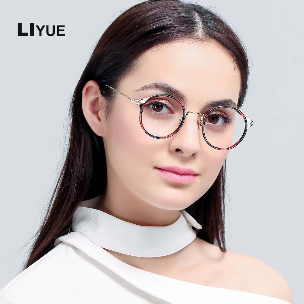 New Fashion TR90 Alloy women's optical glasses round frame Lady's vintage spectacles clear Brand design prescription eyewear
New Fashion TR90 Alloy women's optical glasses round frame Lady's vintage spectacles clear Brand design prescription eyewear