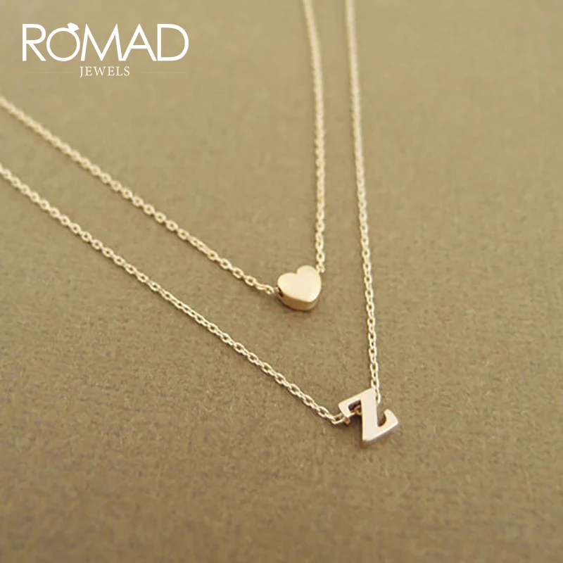 ROMAD Tiny Initial Name Necklace 26 Letter Necklace Love Heart Gold Chain Choker Girl Lady Name Necklace Women Jewelry R4
ROMAD Tiny Initial Name Necklace 26 Letter Necklace Love Heart Gold Chain Choker Girl Lady Name Necklace Women Jewelry R4