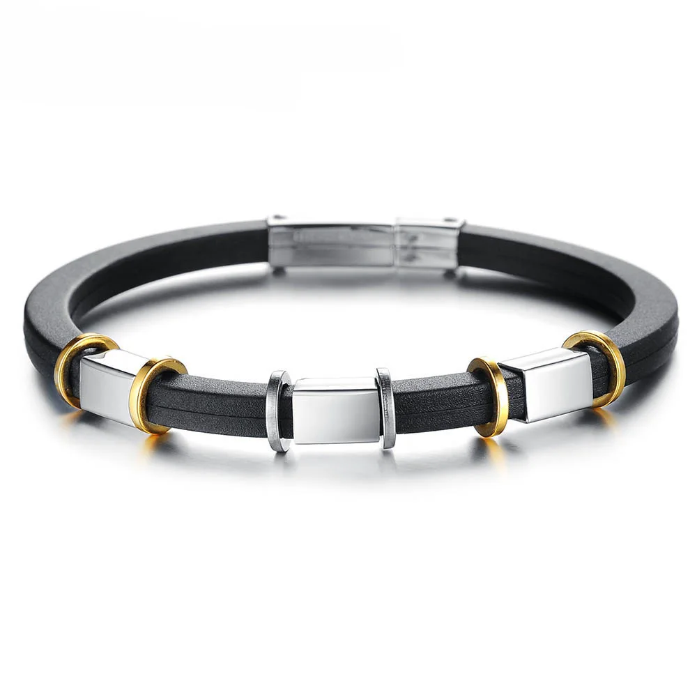 JeeMango Fashion Silicone Wrap Bracelet Bangle Punk Stainless Steel Men Bracelets Silicon Bracelet For Gift Accesories OPH840
JeeMango Fashion Silicone Wrap Bracelet Bangle Punk Stainless Steel Men Bracelets Silicon Bracelet For Gift Accesories OPH840