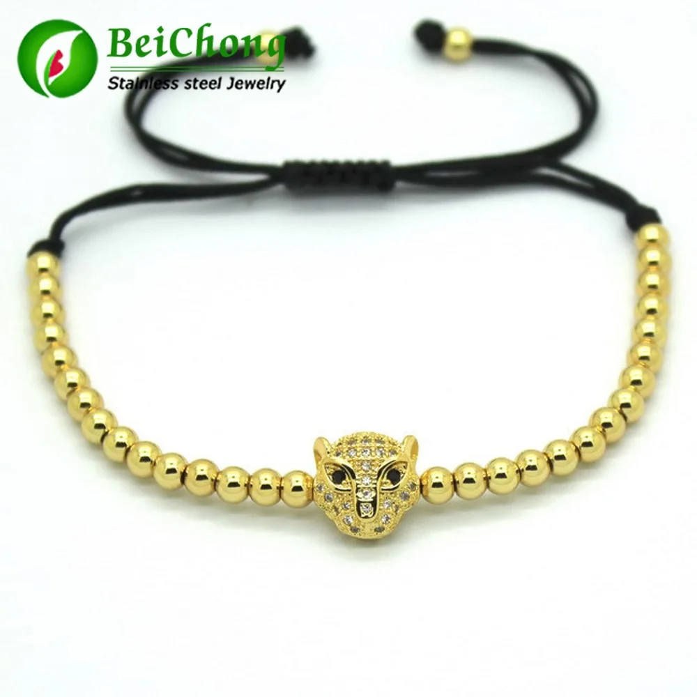 (10 pieces/lot) Fashion Men Bracelets Micro Pave CZ Leopard Head Braided Macrame Charm Bracelets Men Beads Jewelry Gift
(10 pieces/lot) Fashion Men Bracelets Micro Pave CZ Leopard Head Braided Macrame Charm Bracelets Men Beads Jewelry Gift