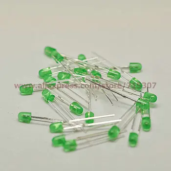PHISCALE 50pcs 3mm green led round with domed top green lens no edge high brightness 2pins though hole
PHISCALE 50pcs 3mm green led round with domed top green lens no edge high brightness 2pins though hole