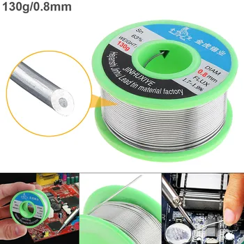 63/37 130g 0.8mm No-clean Tin Lead Rosin Core Solder Welding Wire with 1.8% Flux Low Melting Point for Electric Soldering Iron
63/37 130g 0.8mm No-clean Tin Lead Rosin Core Solder Welding Wire with 1.8% Flux Low Melting Point for Electric Soldering Iron