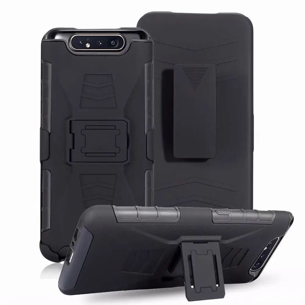 ShockProof Heavy Duty Armour Tough Stand Case With Belt Clip For Samsung Galaxy A80/A90
ShockProof Heavy Duty Armour Tough Stand Case With Belt Clip For Samsung Galaxy A80/A90