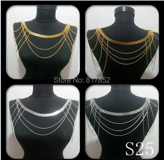 FREE SHIPPING New S25 Women Gold Chains Layers Shoulder Chains Chains Jewelry 2 Colors
FREE SHIPPING New S25 Women Gold Chains Layers Shoulder Chains Chains Jewelry 2 Colors