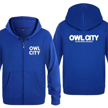 

Mens Hoodie Owl City Adam Young Hoodies Men Fleece Long Sleeve Zipper Jacket Coat Sweatshirt Hip Hop Skate Tracksuit Big Size