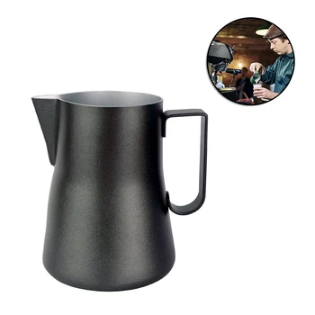 550ML Stainless Steel Coffee Frothing Jug Pitcher Milk Bubble Foam Pitcher Cup Coffee Lovers Kitchen Tools Drinks Accessories 
550ML Stainless Steel Coffee Frothing Jug Pitcher Milk Bubble Foam Pitcher Cup Coffee Lovers Kitchen Tools Drinks Accessories