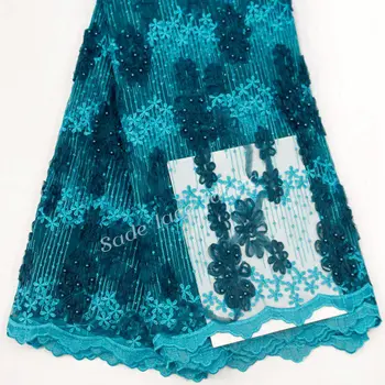 FolaSade soft french lace African Tulle lace fabric with Allover Appliques beads high quality for wedding dress 5 yards Wo135
FolaSade soft french lace African Tulle lace fabric with Allover Appliques beads high quality for wedding dress 5 yards Wo135