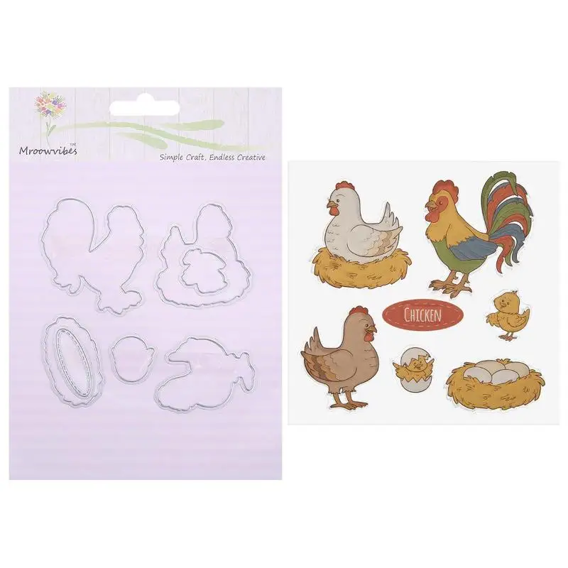 Farm Chicken Sheep Silicone Clear Stamp+Metal Cutting Dies Set Paper Card Craft Album Decor Tools Scrapbooking Dies Gift
Farm Chicken Sheep Silicone Clear Stamp+Metal Cutting Dies Set Paper Card Craft Album Decor Tools Scrapbooking Dies Gift