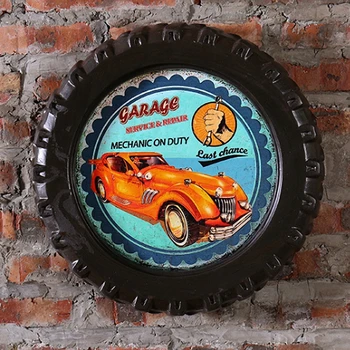GARAGE Large Car Tires MDF Foaming Sign Vintage Wood Painting Cafe Bar Decor Retro Mural Poster Wall Sticker 40X40X7 CM
GARAGE Large Car Tires MDF Foaming Sign Vintage Wood Painting Cafe Bar Decor Retro Mural Poster Wall Sticker 40X40X7 CM