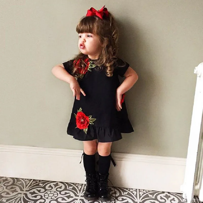Short Sleeve Baby Girl 3D Flower Dress Summer Princess Children Girls Dress Appliques Floral Party Dress Casual Sundress
Short Sleeve Baby Girl 3D Flower Dress Summer Princess Children Girls Dress Appliques Floral Party Dress Casual Sundress