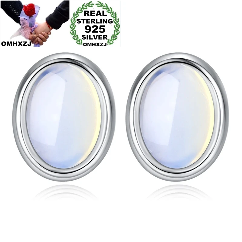 OMHXZJ Wholesale European Fashion Woman Girl Party Birthday Wedding Gift Egg Moonstone S925 Sterling Silver Stud Earrings YS488
OMHXZJ Wholesale European Fashion Woman Girl Party Birthday Wedding Gift Egg Moonstone S925 Sterling Silver Stud Earrings YS488