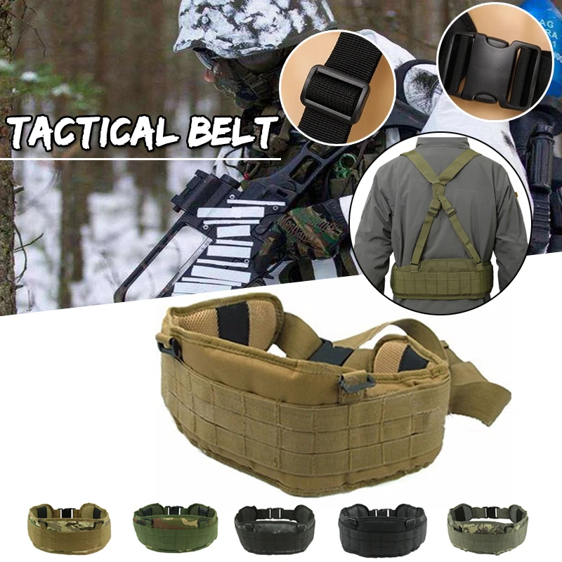 Tactical Hunting Waist Belt Cummerbunds Men Gun Pistol Belt Tactical Molle Belt Padded Combat Hunting Military Waist Support
Tactical Hunting Waist Belt Cummerbunds Men Gun Pistol Belt Tactical Molle Belt Padded Combat Hunting Military Waist Support
