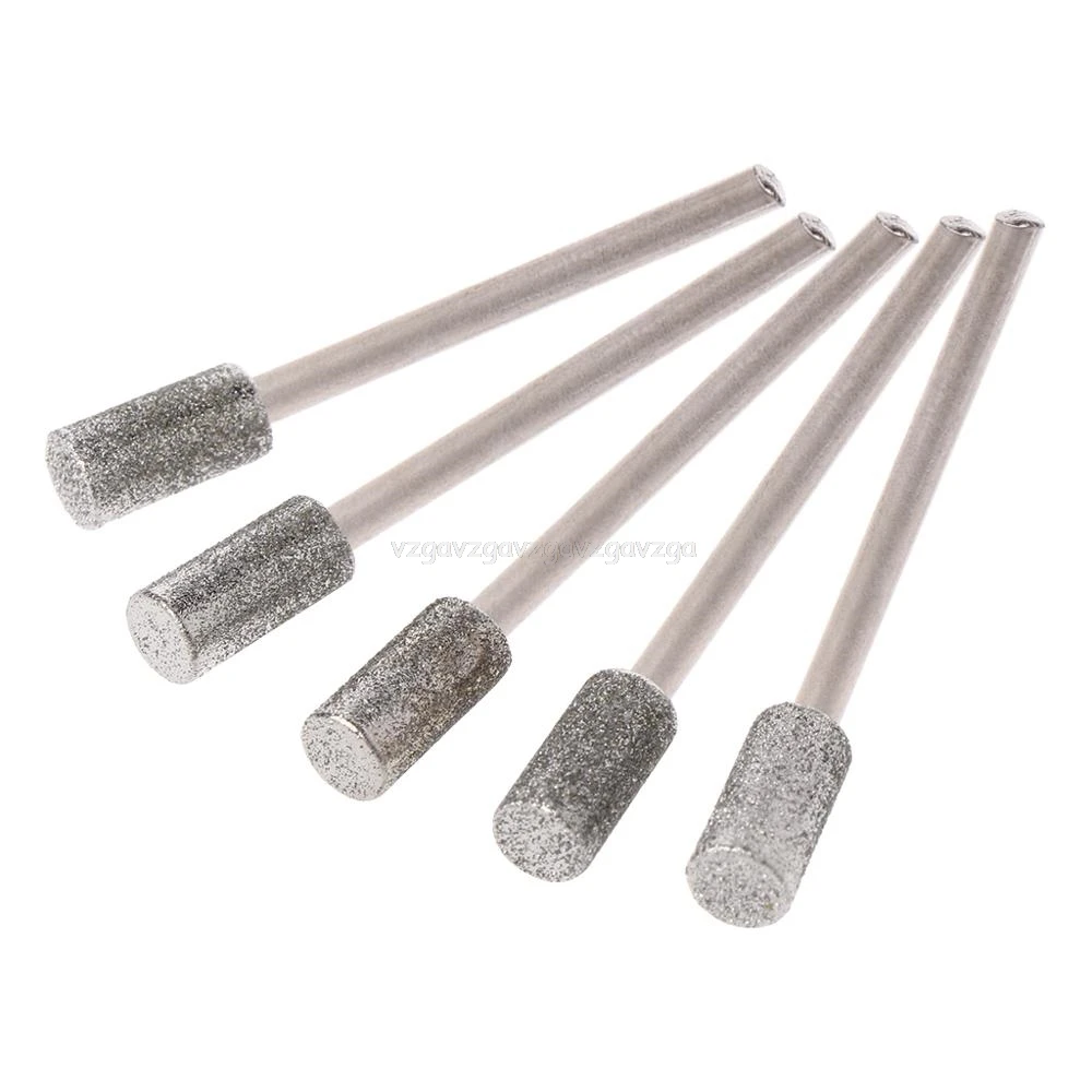 5PCS Diamond Coated Cylindrical Burr 5mm Chainsaw Sharpener Stone File Chain Saw Sharpening Carving Grinding Tools Je19 19
5PCS Diamond Coated Cylindrical Burr 5mm Chainsaw Sharpener Stone File Chain Saw Sharpening Carving Grinding Tools Je19 19