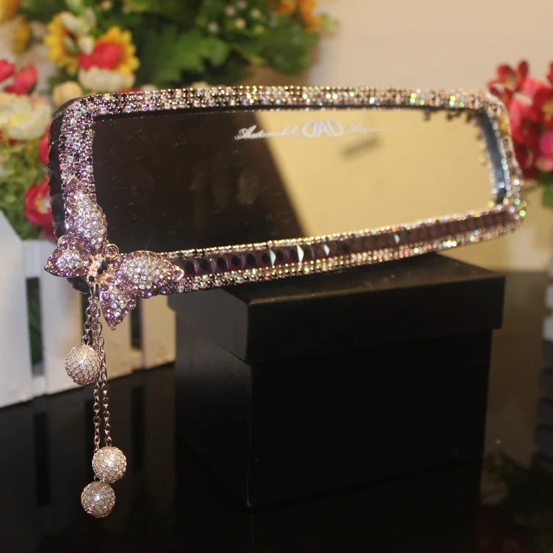 MUNIUREN Rhinestones Car Interior Rearview Mirror with Diamond Crystal Butterfly Car Rear View Mirror for Girls Auto Accessories
MUNIUREN Rhinestones Car Interior Rearview Mirror with Diamond Crystal Butterfly Car Rear View Mirror for Girls Auto Accessories