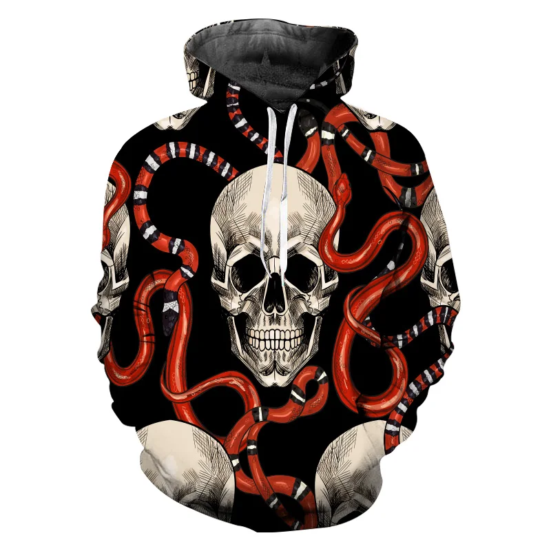 Unisex Oversize Men Sweatshirt 3D Print Red Snake Long Sleeve Skull Hoodies Pullover Clothing Hooded Vetement Homme Street Wear
Unisex Oversize Men Sweatshirt 3D Print Red Snake Long Sleeve Skull Hoodies Pullover Clothing Hooded Vetement Homme Street Wear