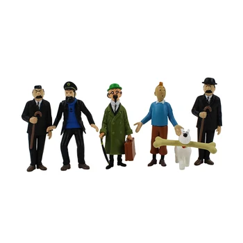 6pcs/lot 9cm The Adventures of Tintin Snow Tintin 6 Doll Ornaments Action Figures Toys 
6pcs/lot 9cm The Adventures of Tintin Snow Tintin 6 Doll Ornaments Action Figures Toys