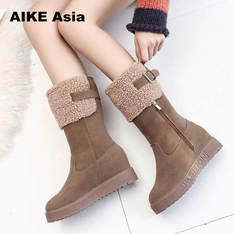 Women Snow Boots Woman Winter Shoes Mid Warm Plush Lining Sewing High Quality 2018 New Rubber Sole Botas Mujer
Women Snow Boots Woman Winter Shoes Mid Warm Plush Lining Sewing High Quality 2018 New Rubber Sole Botas Mujer