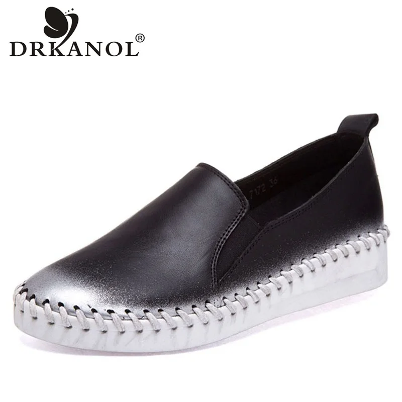 DRKANOL Fashion Spring Shallow Women Flat Shoes Handmade Genuine Leather Round Toe Slip On Loafers Women Casual Boat Shoes H7185
DRKANOL Fashion Spring Shallow Women Flat Shoes Handmade Genuine Leather Round Toe Slip On Loafers Women Casual Boat Shoes H7185