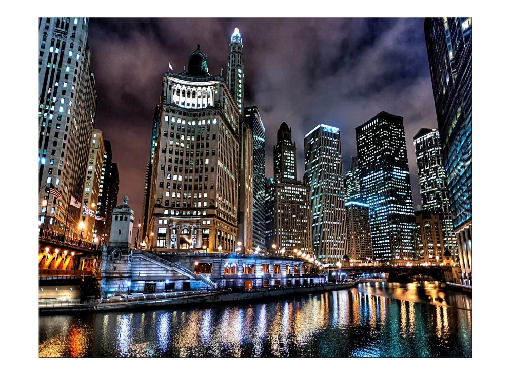 1 Panel Free Shipping Wall Art Fashion HD Great Canvas painting Home Decor city night view Artwork Prints Framed | Дом и сад