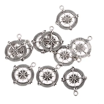 Free shipping 30pcs compass charms Pendants Tibetan Silver Beads fit bracelet For Women Men Necklace Making 25*20mm
Free shipping 30pcs compass charms Pendants Tibetan Silver Beads fit bracelet For Women Men Necklace Making 25*20mm