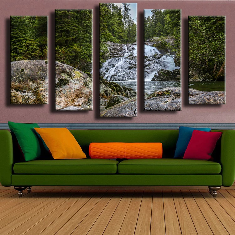 Image 5 Panel Rustic Beauty wall painting for home decor oil painting wall art print canvas No Framed wall picture