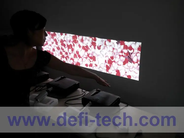 DefiLabs DEFI Triple screen Interactive floor system support 3 projectors including Edge Blending setting 16 effects
DefiLabs DEFI Triple screen Interactive floor system support 3 projectors including Edge Blending setting 16 effects
