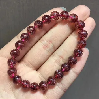 8mm Certificate Natural Strawberry Quartz Crystal Bracelet Woman Man Love Gift Round Beads Gift Stretch Gemstone AAAAAA
8mm Certificate Natural Strawberry Quartz Crystal Bracelet Woman Man Love Gift Round Beads Gift Stretch Gemstone AAAAAA
