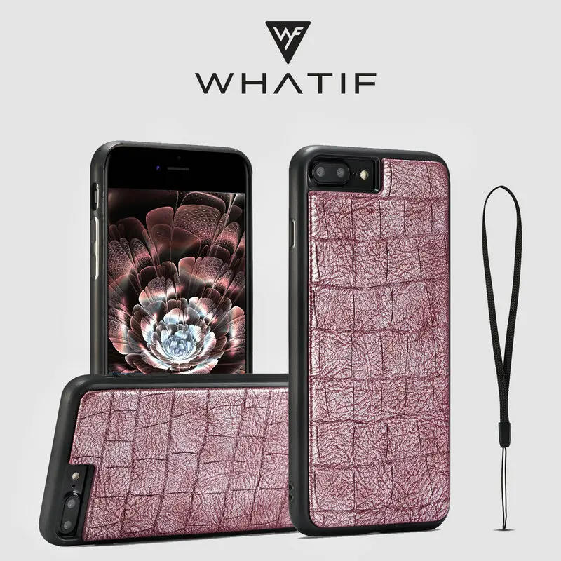 WHATIF For iPhone 8 Plus Crocodile Pattern Luxury Magnetic Leather Back Cover Silicone Soft Edge Fashion Cover For iPhone 7+
WHATIF For iPhone 8 Plus Crocodile Pattern Luxury Magnetic Leather Back Cover Silicone Soft Edge Fashion Cover For iPhone 7+