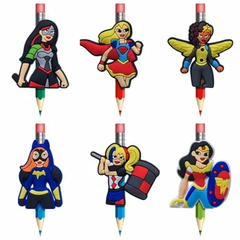 18PCS Super Hero Girls Pencil Toppers Straw Charm Anti-Rolling Pen Caps Students Stationery Office Supply Pencil Grip Kids Gift 
18PCS Super Hero Girls Pencil Toppers Straw Charm Anti-Rolling Pen Caps Students Stationery Office Supply Pencil Grip Kids Gift