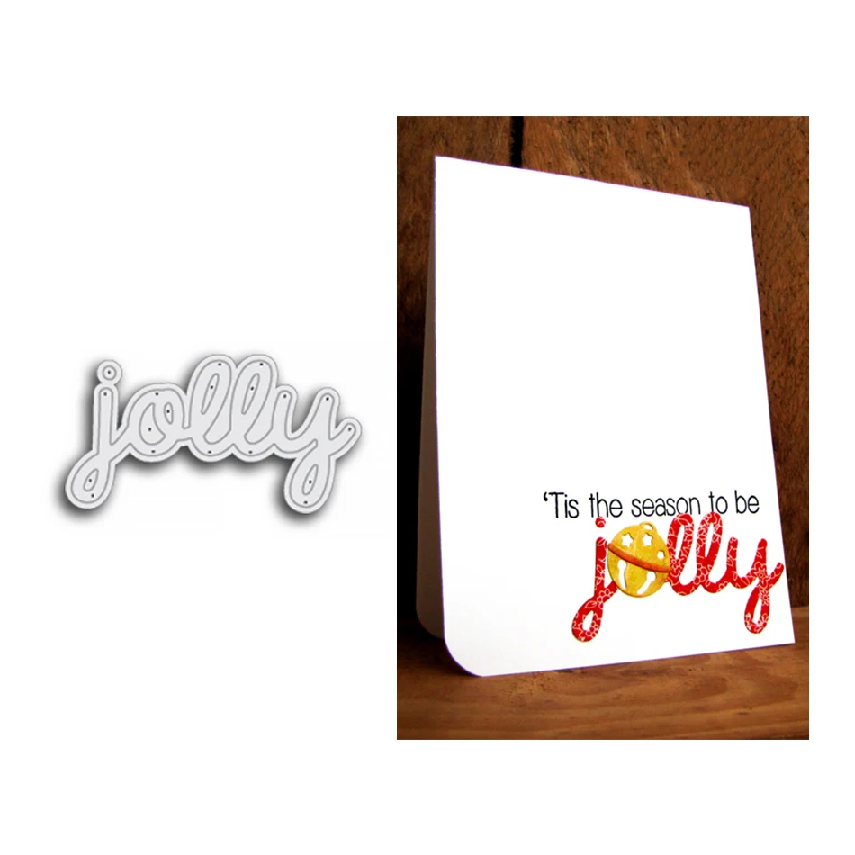 Naifumodo Jolly Word Die Metal Cutting Dies New Decorative Embossing DIY Paper Cards Embossing Stencil Card Decoration
Naifumodo Jolly Word Die Metal Cutting Dies New Decorative Embossing DIY Paper Cards Embossing Stencil Card Decoration