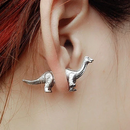 Fashion Women Novel Jewelry Punk 3D Dinosaur Ear Stud Earrings For Women Girl Stainless Steel Earrings Animal Piercing Ear Stud
Fashion Women Novel Jewelry Punk 3D Dinosaur Ear Stud Earrings For Women Girl Stainless Steel Earrings Animal Piercing Ear Stud
