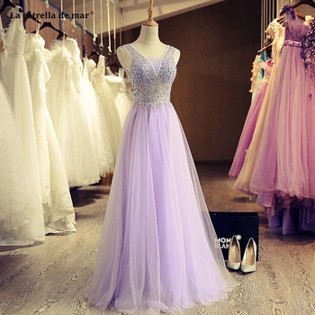 vestidos de damas de honor boda new tulle crystal sexy V neck A Line lilac bridesmaid dress long wedding party gown real photo
vestidos de damas de honor boda new tulle crystal sexy V neck A Line lilac bridesmaid dress long wedding party gown real photo