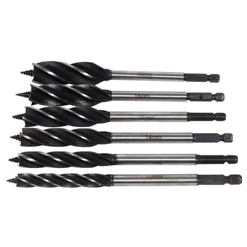 6Pcs Woodworking Tools 4 Twist Drill Bit Set Steels Open Shallow Hole Spiral Drill Bits For Wood 10-20 Mm
6Pcs Woodworking Tools 4 Twist Drill Bit Set Steels Open Shallow Hole Spiral Drill Bits For Wood 10-20 Mm