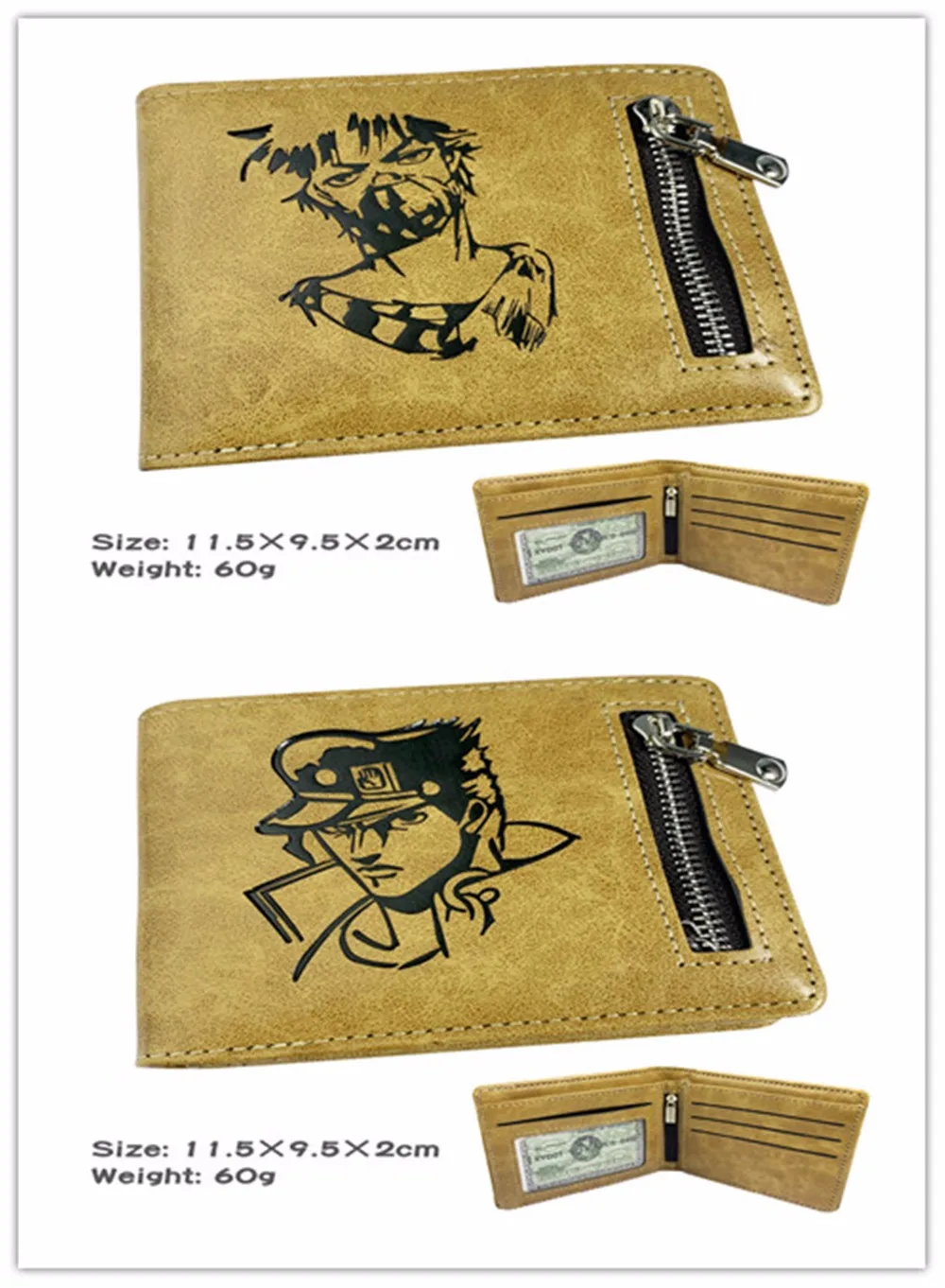 Anime JoJo's Bizarre Adventure Logo wallet Unisex Short Outside the Zipper Wallet New Money Cards Purse
Anime JoJo's Bizarre Adventure Logo wallet Unisex Short Outside the Zipper Wallet New Money Cards Purse