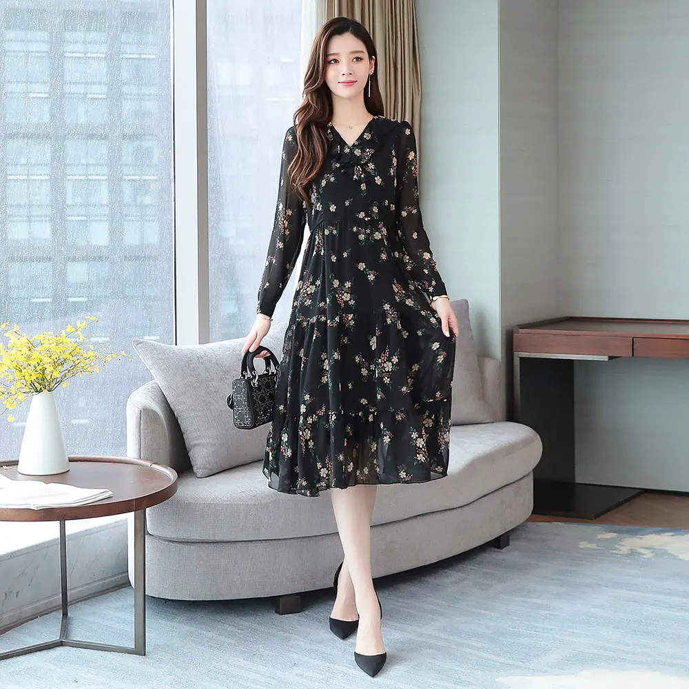 Borisovich Plus Size Women Chiffon Long Dress New 2019 Autumn Fashion V-neck Ruffles Floral Print Female Casual Dresses N1513
Borisovich Plus Size Women Chiffon Long Dress New 2019 Autumn Fashion V-neck Ruffles Floral Print Female Casual Dresses N1513