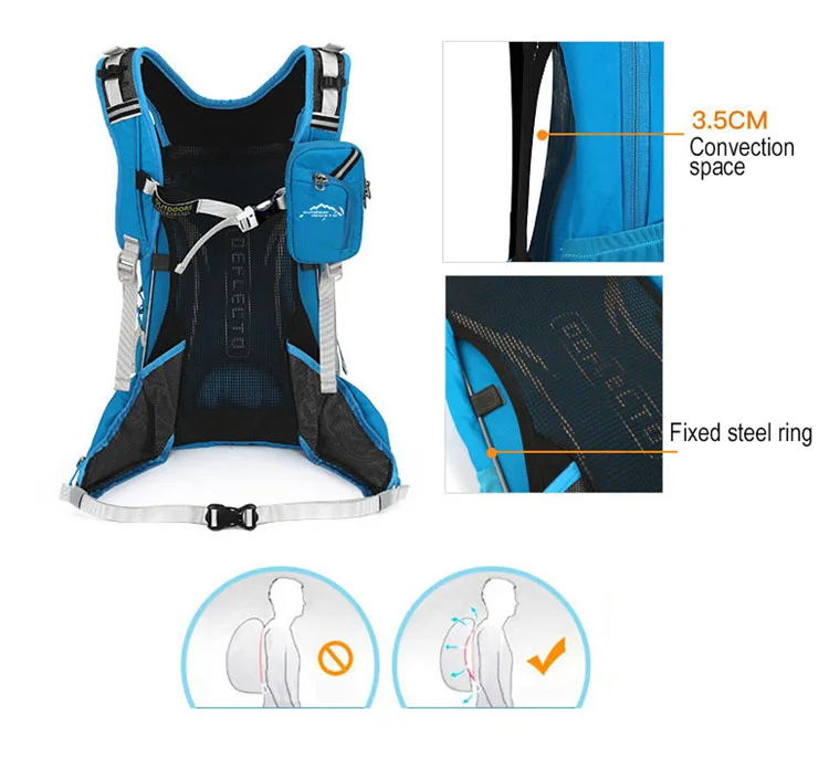 Discount waterproof 20L Bicycle backpack for MTB bike,bicycle hydration bags cycling riding breathable Ergonomic backpack,no water bag 8