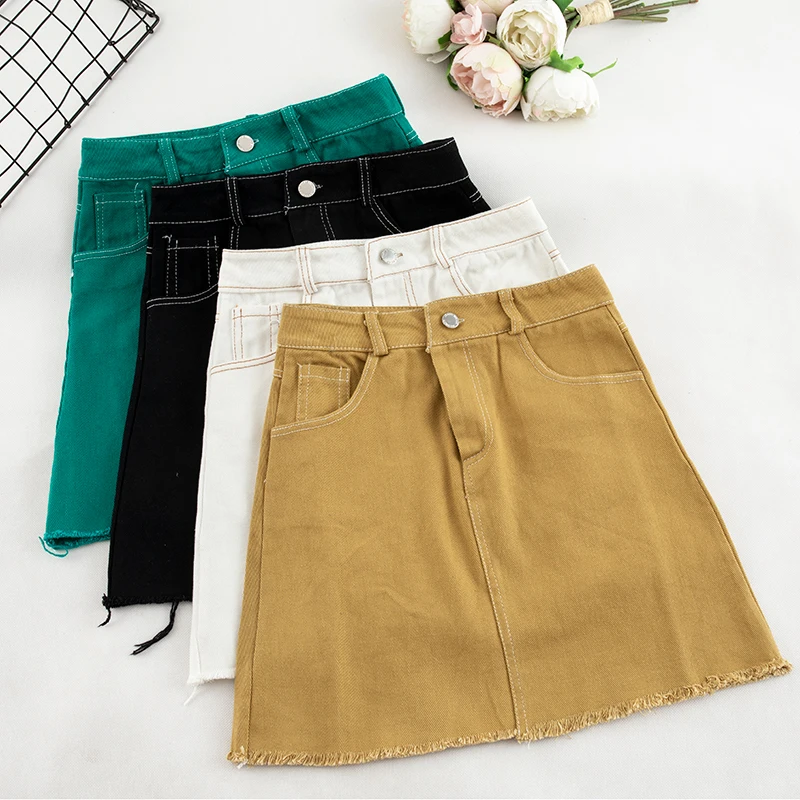 Jeans Skirt Denim Summer Skirt Mini High Waist Skirts Womens Faldas Mujer Moda 2019 Korean Sexy Short Saias Streetwear Harajuku
Jeans Skirt Denim Summer Skirt Mini High Waist Skirts Womens Faldas Mujer Moda 2019 Korean Sexy Short Saias Streetwear Harajuku