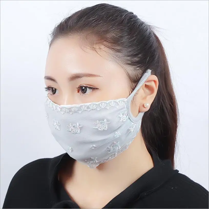 Summer Spring Lace Breathable face mask sun protective Shade anti-dust mouth mask cotton Mouth-muffle Mask Flu Face masks
Summer Spring Lace Breathable face mask sun protective Shade anti-dust mouth mask cotton Mouth-muffle Mask Flu Face masks