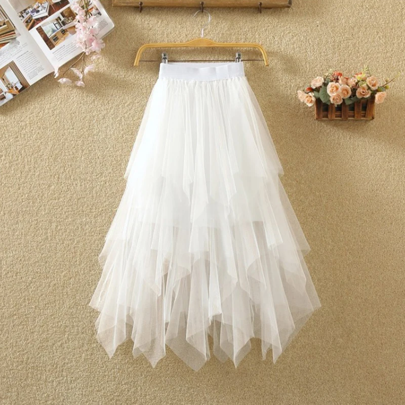 new Tutu Tulle Skirt Women irregular Sexy Skirt 2019 Spring Summer Korean Black Pink High Waist Pleated Skirt Female Overskirt
new Tutu Tulle Skirt Women irregular Sexy Skirt 2019 Spring Summer Korean Black Pink High Waist Pleated Skirt Female Overskirt