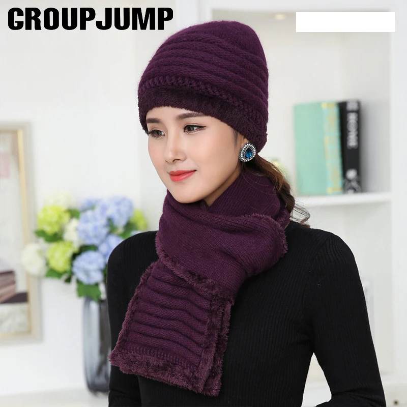 GROUP JUMP 2019 Luxury Brand knitting Beanies Hat Scarf Sets for women Elegant Comfortable Lady Thicken Hedging Cap Scarves
GROUP JUMP 2019 Luxury Brand knitting Beanies Hat Scarf Sets for women Elegant Comfortable Lady Thicken Hedging Cap Scarves