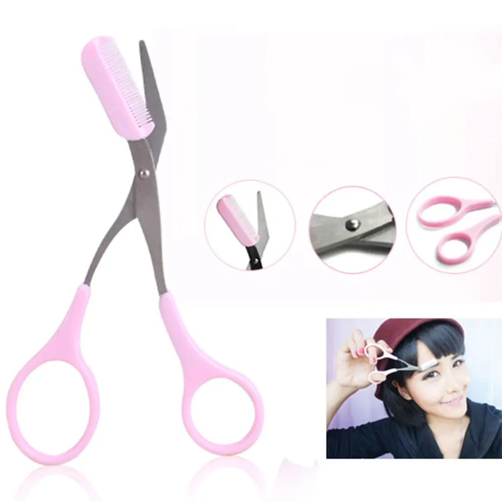 1PC High Quality Eyebrow Trimmer Scissors Combs Eyebrow Scissors Comb Women Girl Eyelash Removal Tools
1PC High Quality Eyebrow Trimmer Scissors Combs Eyebrow Scissors Comb Women Girl Eyelash Removal Tools