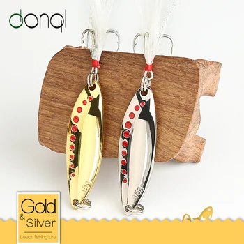 DONQL Metal Spoon Fishing Lure Hard Baits 10 15 20g Spinner Sequins Noise Paillette with Feather Treble Hook Fishing Tackle
DONQL Metal Spoon Fishing Lure Hard Baits 10 15 20g Spinner Sequins Noise Paillette with Feather Treble Hook Fishing Tackle