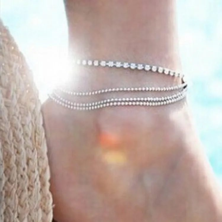 1pc Multi-layer Sexy Crystal Ankle Anklets Summer Bracelet Charm Anklets Beach Foot Wedding Gifts Free Shipping
1pc Multi-layer Sexy Crystal Ankle Anklets Summer Bracelet Charm Anklets Beach Foot Wedding Gifts Free Shipping
