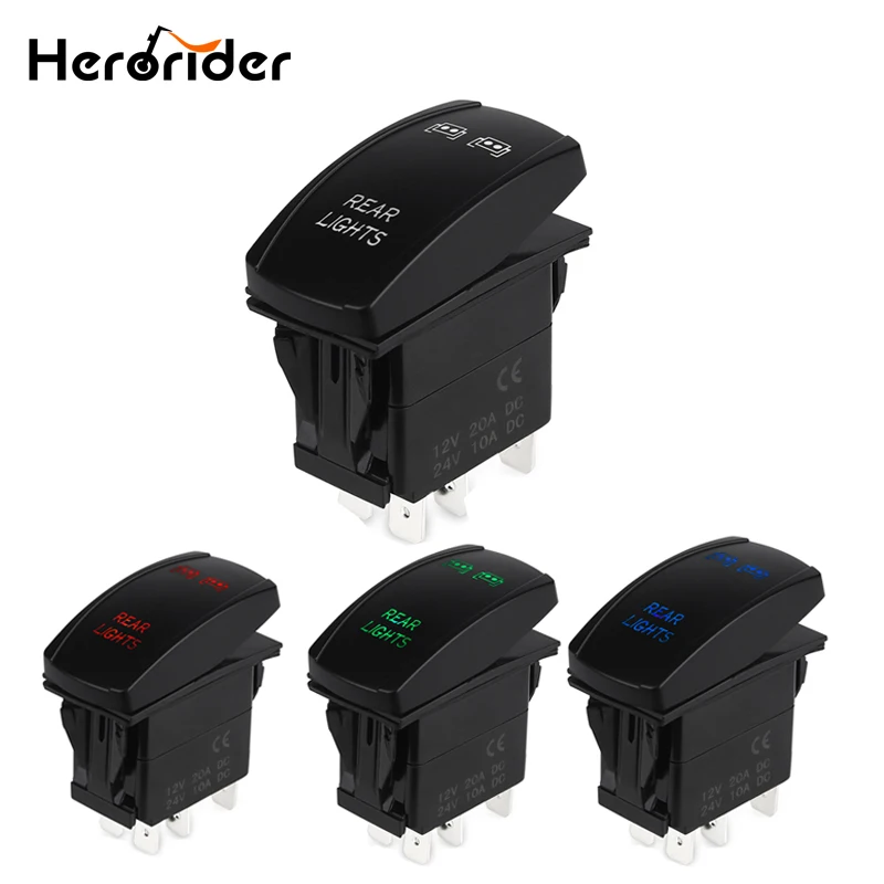 Herorider 5pin Laser Push Button Rocker Toggle Switch Blue LED Bar Light Auto Led Light Bar Rocker Switch Waterproof 12V
Herorider 5pin Laser Push Button Rocker Toggle Switch Blue LED Bar Light Auto Led Light Bar Rocker Switch Waterproof 12V