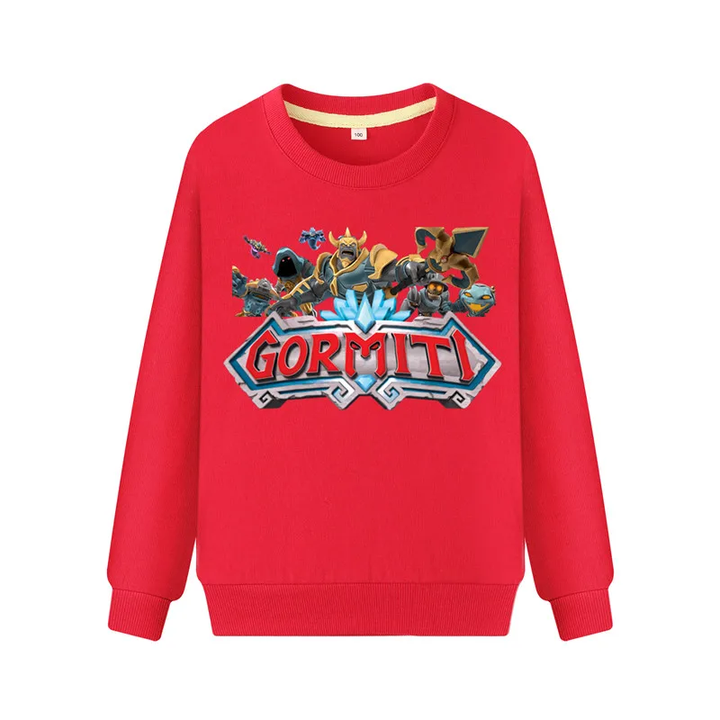 Children Spring Autumn Thin Hoodies Boys Girls Cartoon Gormiti Print Hoodie Kids Sports Pullover Sweatshirts Costume 2019 WK114 (2)
