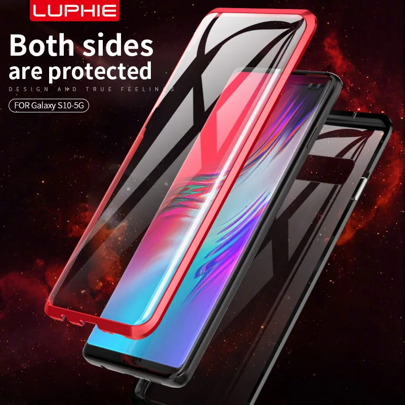 Luxury LUPHIE 360 Full Protect Phone Case For Samsung Galaxy S10 5G /S10 Plus /S10e /S10 Both Sides Glass Magnetic Metal Cover
Luxury LUPHIE 360 Full Protect Phone Case For Samsung Galaxy S10 5G /S10 Plus /S10e /S10 Both Sides Glass Magnetic Metal Cover