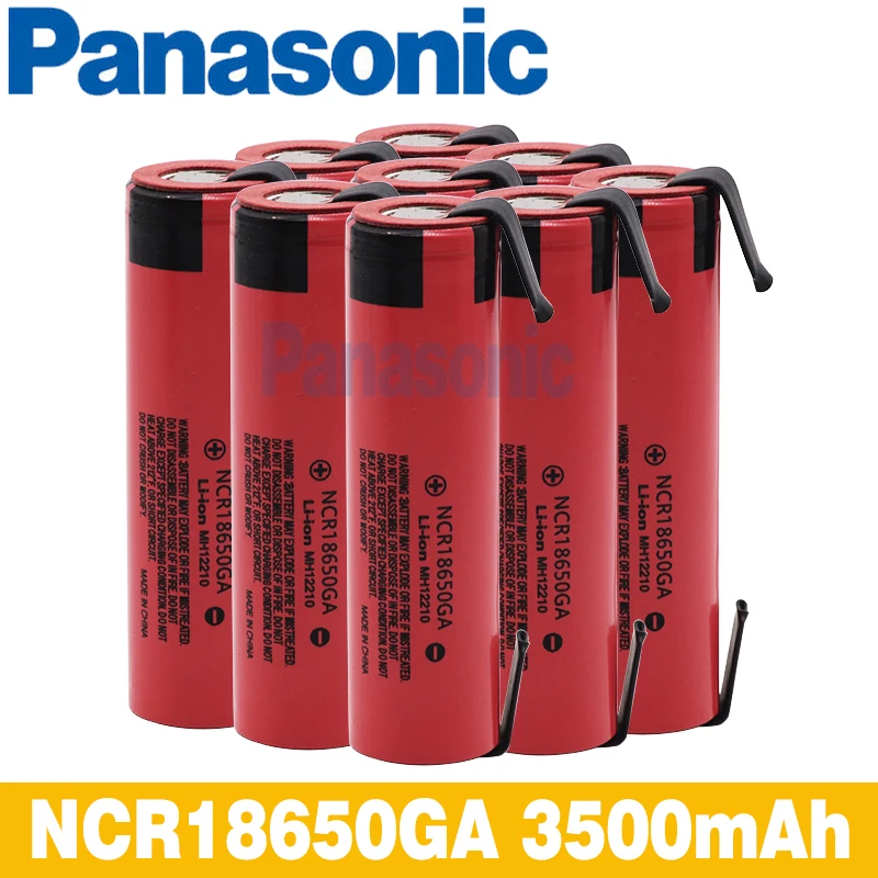 2-10pcs Panasonic 18650 battery rechargeable 3.7V Li-Ion 3500mAh ncr1865GA 30A discharge for toy flashlight battery+diy nickel
2-10pcs Panasonic 18650 battery rechargeable 3.7V Li-Ion 3500mAh ncr1865GA 30A discharge for toy flashlight battery+diy nickel